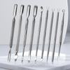 Nail & Cuticle Pusher Set: Stainless Steel, Dual-Ended, Mirror Finish
