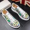 Мода НОВЫЙ Дизайнерский Роскошный Со стразами Для Мужчин обувь Панк Хип-хоп Платформа Повседневные Кроссовки Chaussure HommeZapatos Hombre b4
