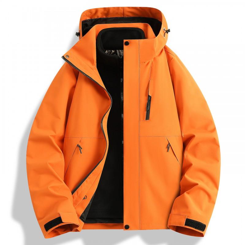 3-in-1 Waterproof Windproof Hiking Jacket With Removable Fleece Liner Men Women Outdoor Camping Trekking Winter Fall