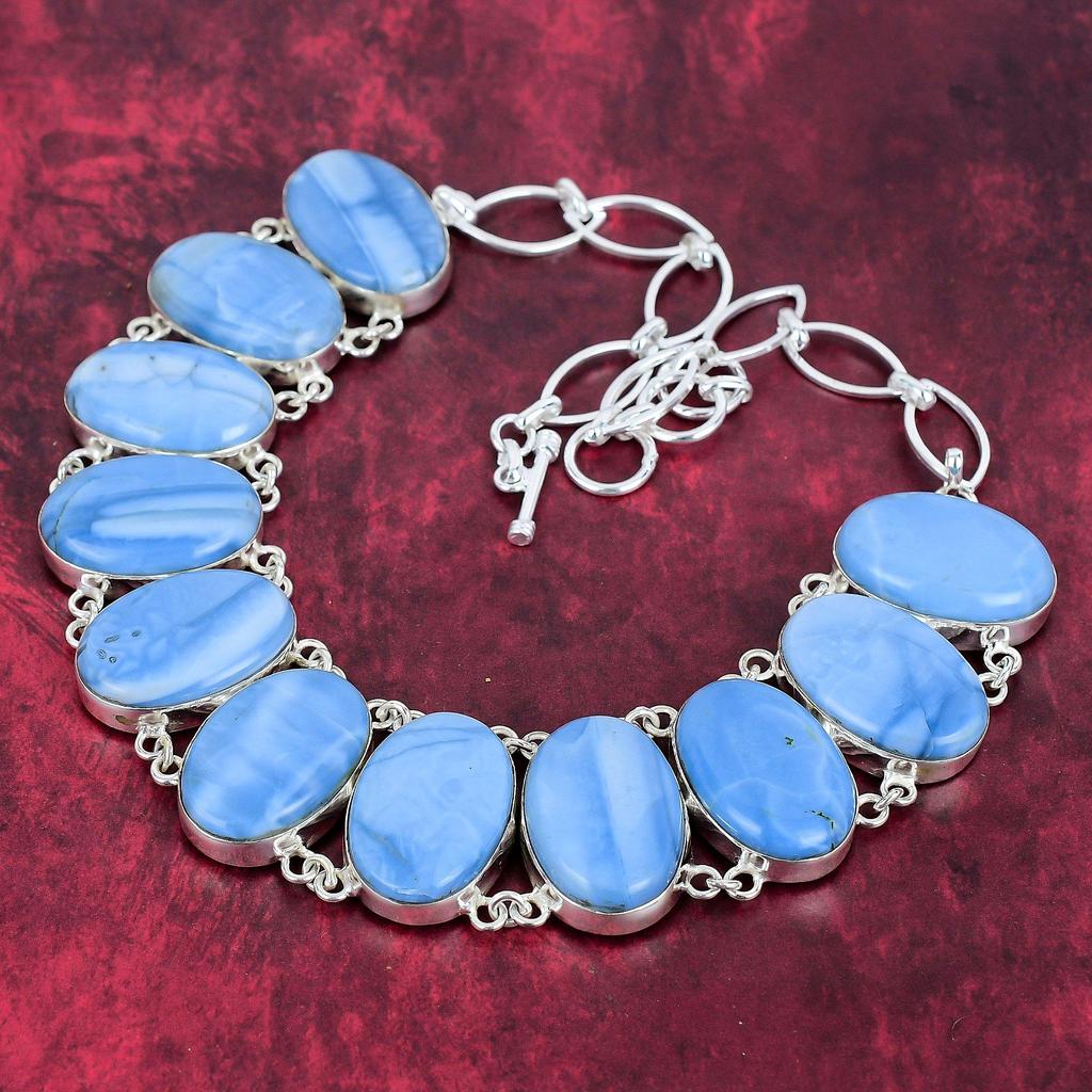 Wonderful Owyhee Opal 25 Solid Sterling Silver Necklace With Adjustable Chain, Handmade Gemstone Lavish Jewelry Necklace