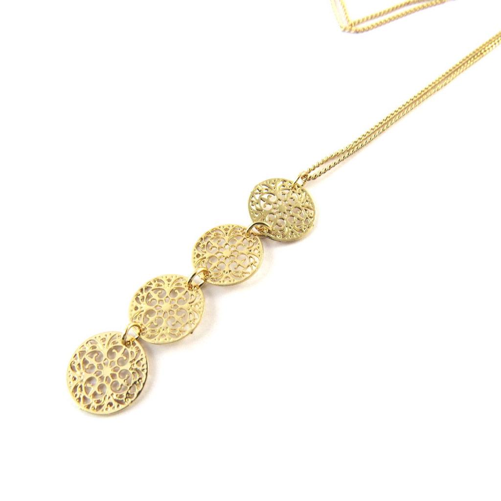 Les Trésors De Lily [N8202] - Золотое дизайнерское колье «Кармен»