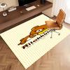 1pc Rilakkuma1 Print Area Rug - Soft, Washable Non-Slip Indoor Mat, Living Room, Home Office Decorative Rug,Office Decorative
