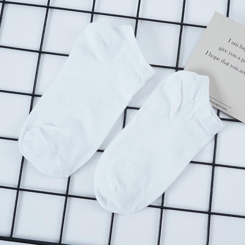 5 пар мужских дышащих спортивных носков, однотонные белые, черные, хлопковые носки-лодочки, носки до щиколотки