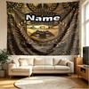 Custom Name Personalized AEK Athens FC Print Tapestry, Wall Art Decor, Bedroom, Dorm, Apartment, LivingRoom, Party Backdrop, Gift for Birthday