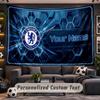 Chelsea FC Personalized Tapestry Support Custom Name, Wall Art Home Decoration