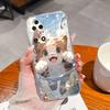 For Huawei P50 Pro P50E Phone Case Lucky Flowers Patterns Transparent Protective Funda For Huawei P 50 Soft TPU Silicone Bumper