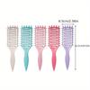 Anti-Static Curly Hair Comb with Massage Nodes - Gentle Detangling & Scalp Massage for Long Hair, Ergonomic Handle, 6 Colors - Home Use & Travel