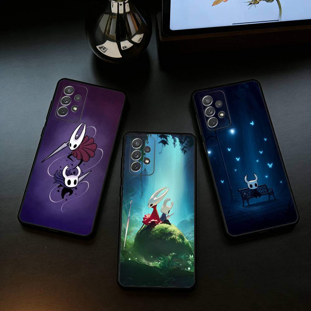 Game H-Hollow Knight Phone Case For Samsung Galaxy A73,A72,A71,A70,A53,A52,A51,Soft Silicone Black Cover