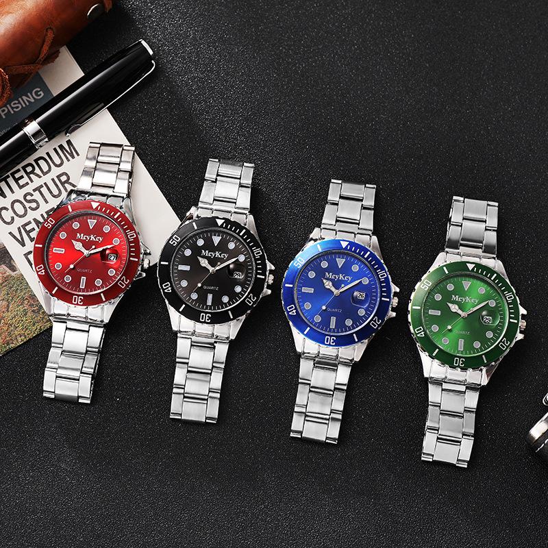 Мужские часы Роскошные кварцевые мужские часы Спортивные дайвинг Водонепроницаемые водные мужские роскошные часы-календарь Подарок для мужа, семьи, друга, парня