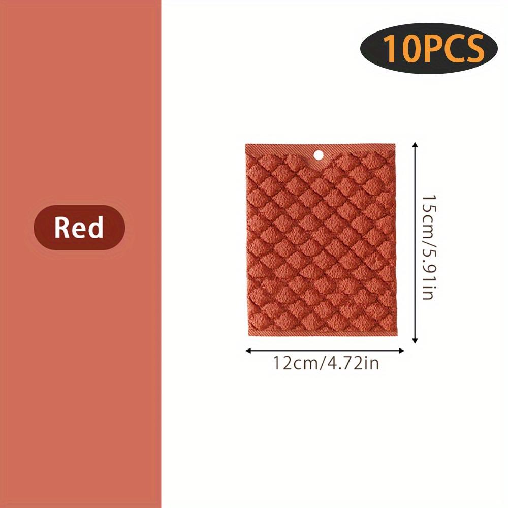 10 шт. Сверхпрочные чистящие салфетки - Очень большие кухонные тряпки для мытья посуды, быстросохнущие, многоразовые и моющиеся - для столешниц, вытяжек, конфорок, посуды