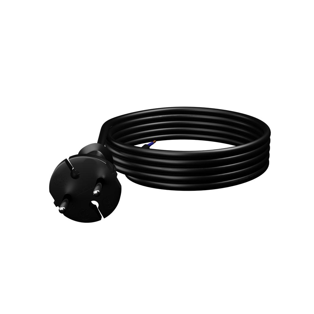 Kabel Zasilający Gumowy Z Wtyczką Prostą 4,5M 2X1,5Mm2 Typ E 16A