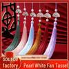 Pearl White Hanfu Style Tassel Pendant for Car or Bookmark