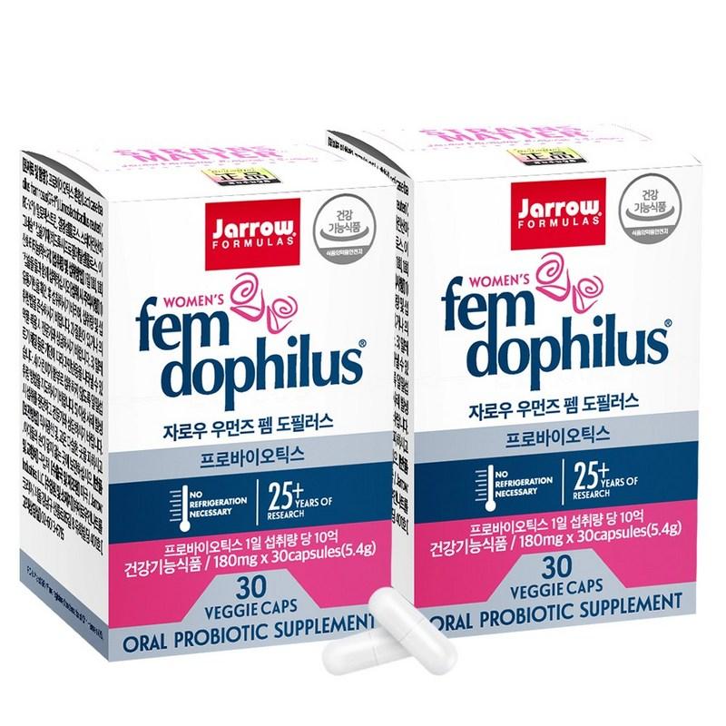JARROW Женский Fem Dophirus Лактобактерии 30 Капсул 60 капсул, 30 таблеток, 2 шт.