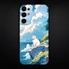 Красивый мультяшный чехол для телефона с кошкой для Samsung S25/S24/S23/S22/S21/S20/Plus,Fe,Lite/Другие Черный чехол
