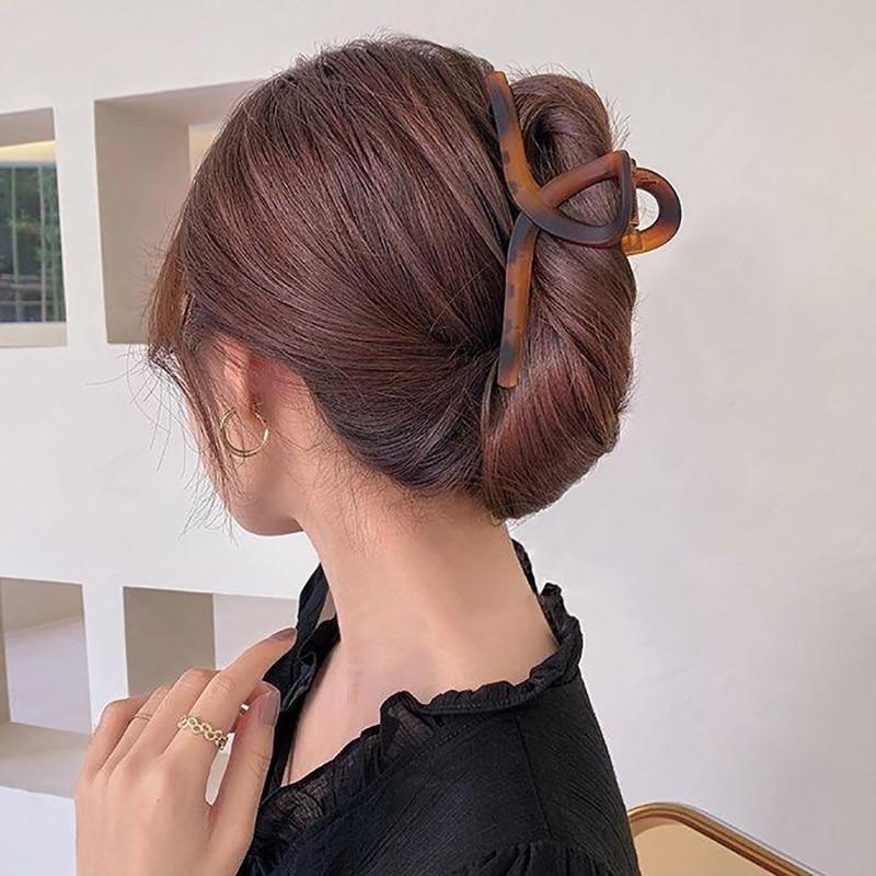 Винтажные простые заколки для волос с перекрестием для женщин и девочек, модные однотонные заколки для волос в виде краба, заколки для волос, 2022, модные аксессуары для волос, головные уборы