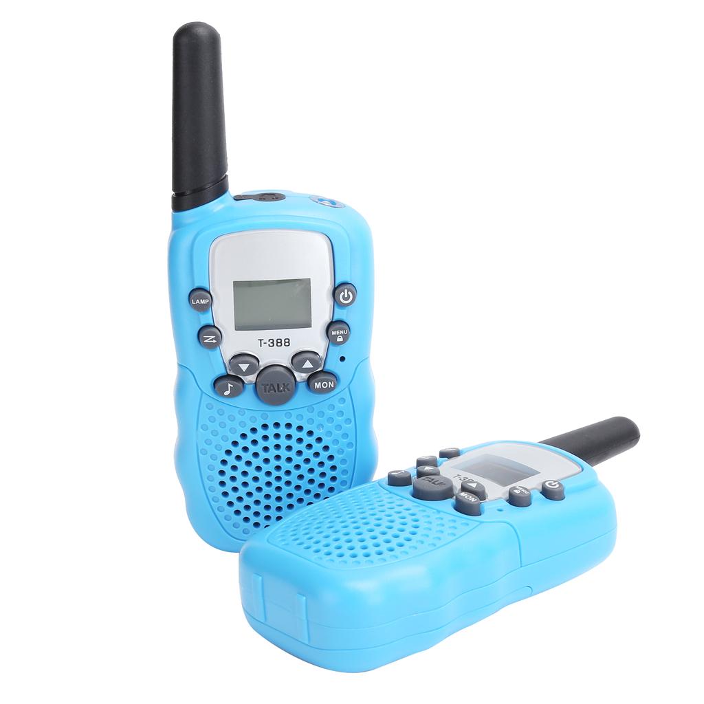 T388 Мини Ручной Приемопередатчик ЖК-Экран Двусторонние Радиостанции с Подсветкой Детские Игрушки Для Уличного Отдыха(синий )