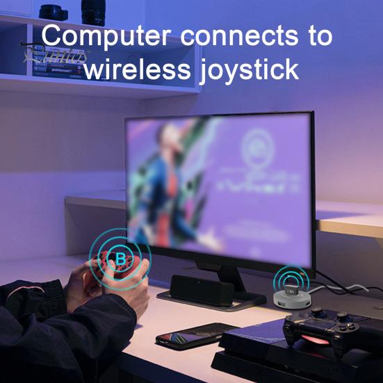 Беспроводной адаптер Plug And Play Поддержка нескольких устройств Настольный компьютер с малой задержкой USB-аудиоприемник Bluetooth-совместимый 5.3