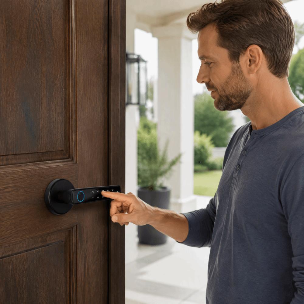 Easy Installation Fingerprint Door Lock 4 in 1 Keyless Door Lock Security Smart Door Lock  Home