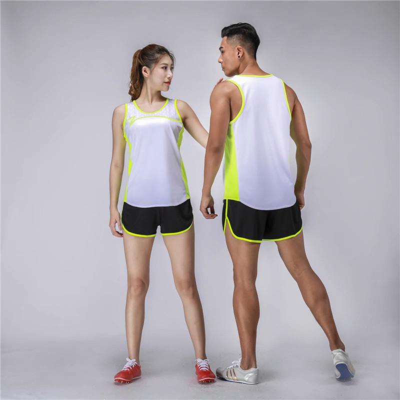 Мужской и женский летний трикотажный спортивный костюм - Парная школьная командная тренировочная форма