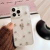 Абстрактный чехол для мобильного телефона с кошкой Кит и вишней для Iphone17Promax, блестящий, Apple 15Plus, эпоксидный 14, прозрачный
