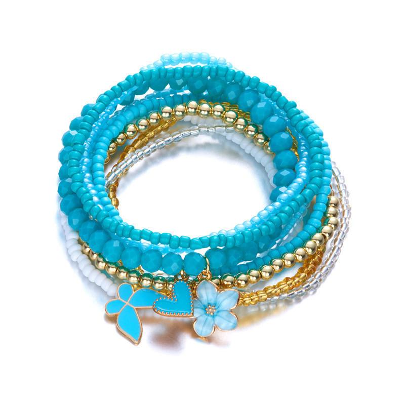 Bohemian Butterfly Love Jewelry With Glass Beads For Travel And Daily Wear