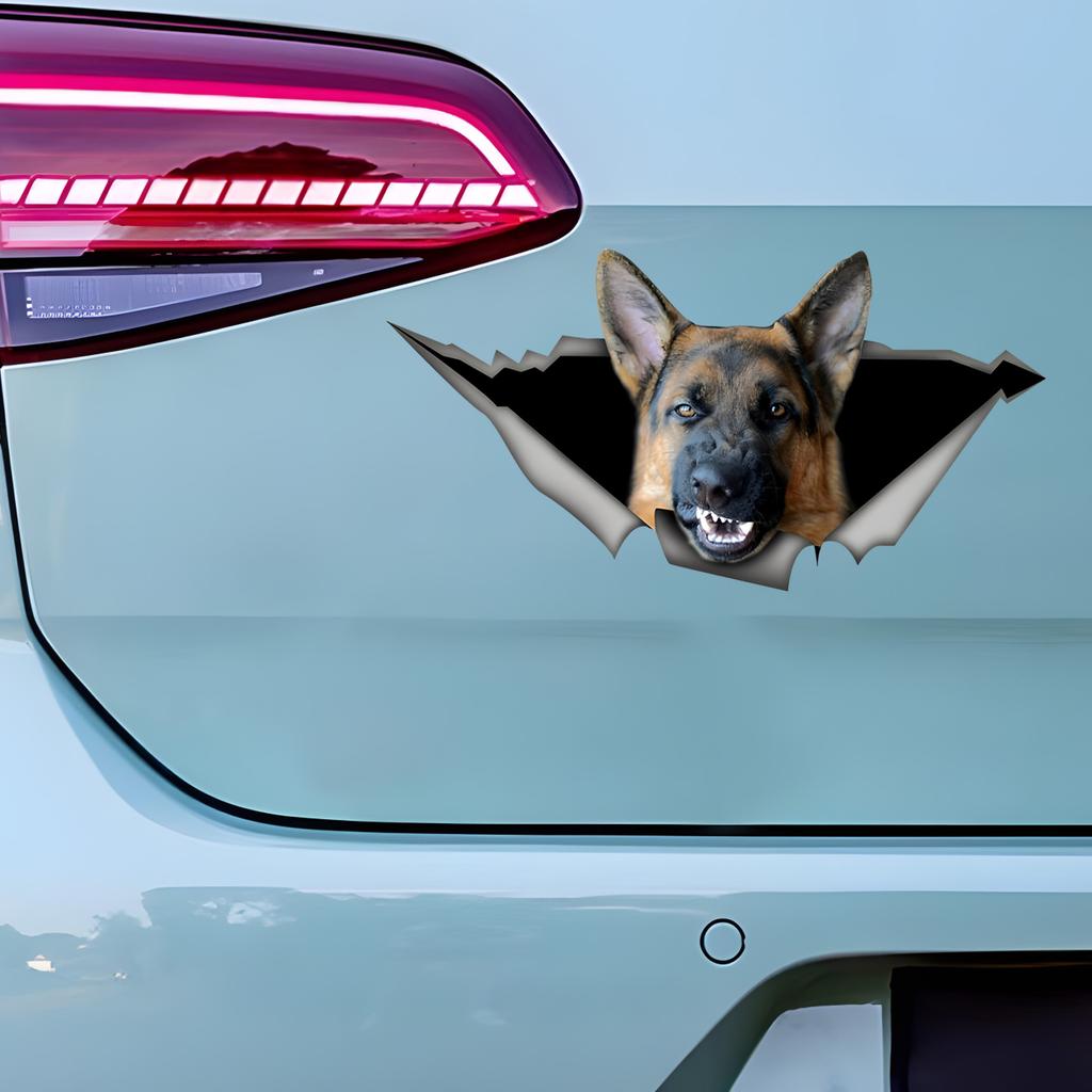 Злая немецкая овчарка наклейки на бампер автомобиля окна для автомобиля грузовик фургон модные наклейки виниловый материал наклейки