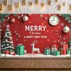 Christmas Backdrop Christmas Tree Design New Year Banner Happy New Year Banner Holiday Theme Christmas Banner For Shopping Mall