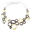 [H9022] - Designer Necklace 'Les Acidulés' Beige Brown