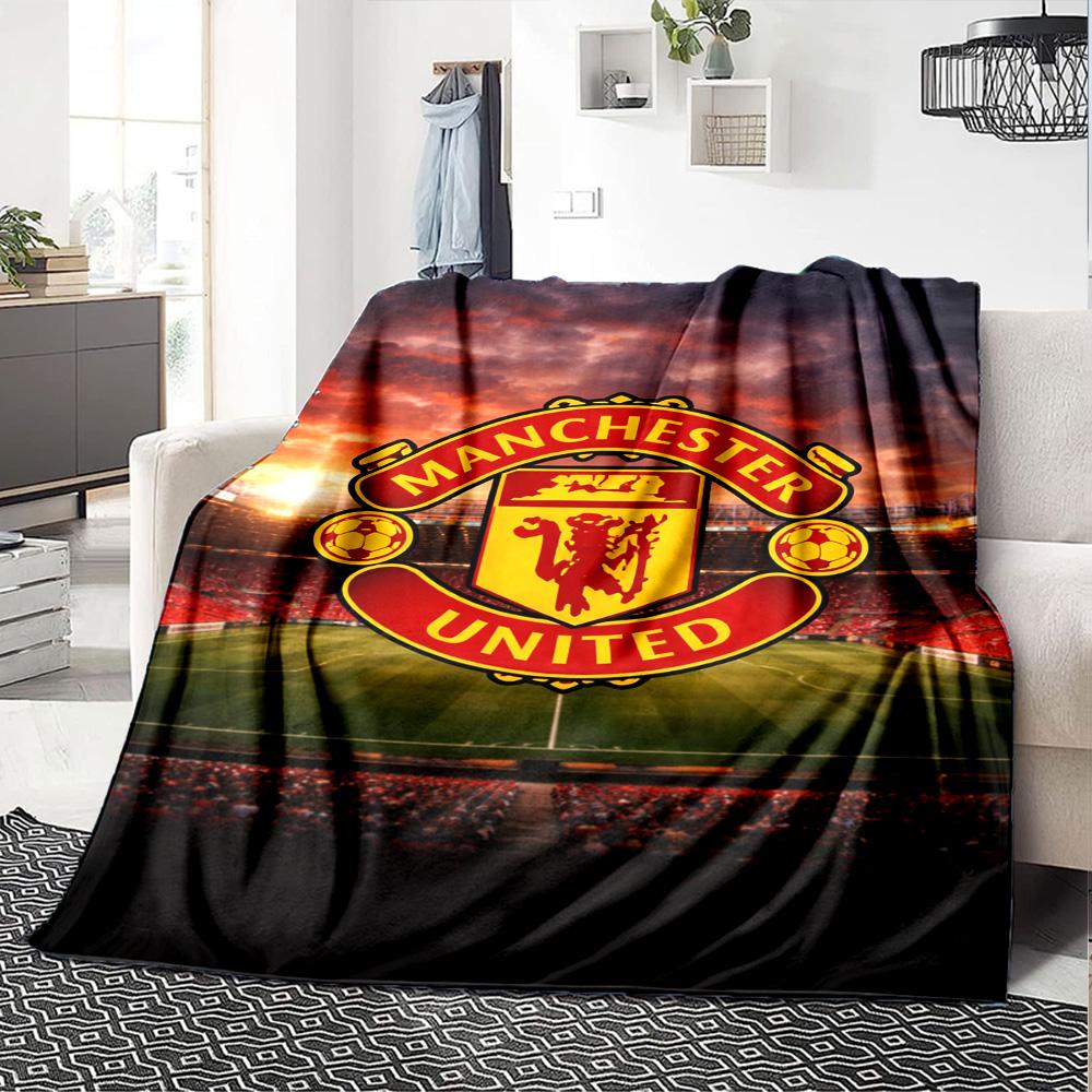 Manchester Blanket Ultra-Soft Perfect for Bedding Couch Office Chair for All Occasions Modern Style Gifts For Family Or Friends