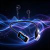 Беспроводные наушники TWS Bluetooth Наушники Магнитная Шейная Лента Спортивные Водонепроницаемые Bluetooth Гарнитура с Микрофоном Шумоподавление