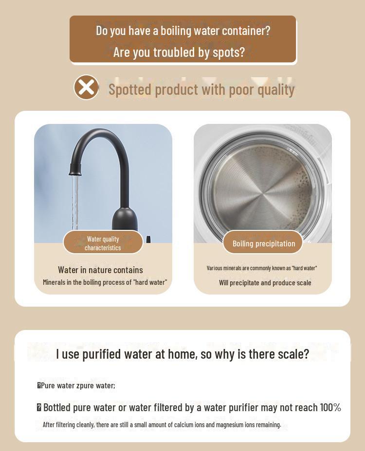 Электрический чайник Chigo: Чайник большой емкости с автоматической изоляцией и защитой от сухого кипения