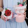10pcs Round Gift Box Packaging Materials Mini Bouquet Stereotype Kraft Paper DIY