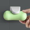 Soap Holder Easy To Use Punch-free Simple Installation Drain Design Stable Space-saving ABS Magnetic Suction Soap Storage Holder Bathroom Accessories