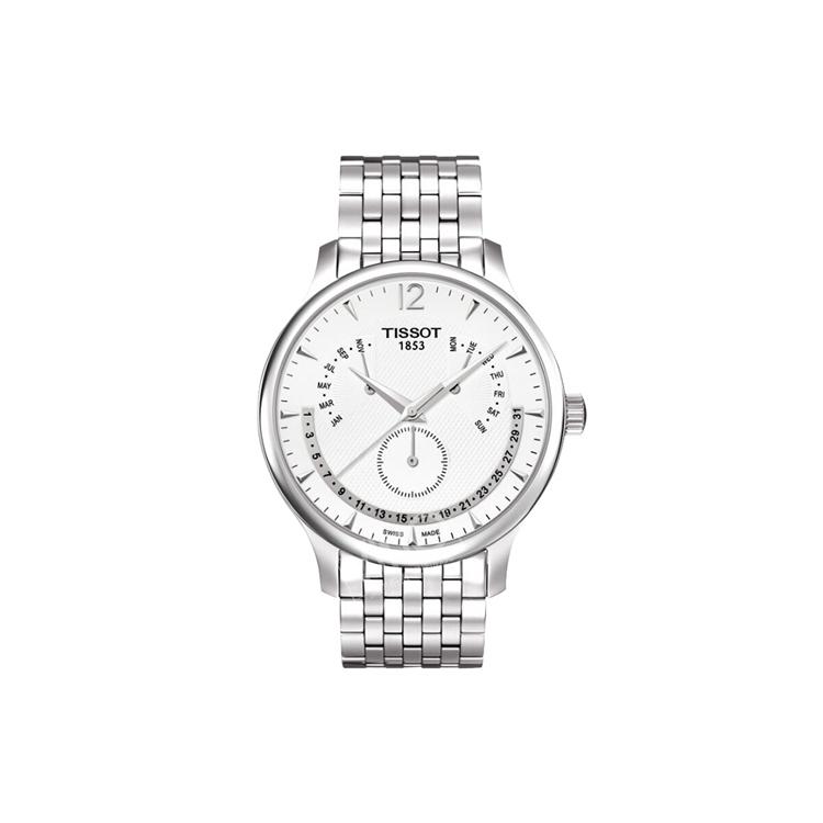 Tissot Коллекция Junya Кварцевый механизм Мужские часы Часы 42 мм Белый циферблат Корпус из нержавеющей стали T063.637.11.037.00