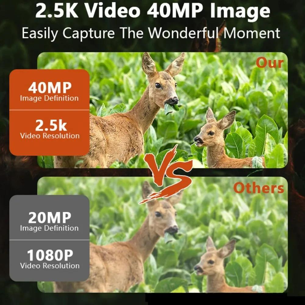 Бинокль ночного видения 2.5K Очки ночного видения с большим экраном 3" могут сохранять перезаряжаемые 8-кратные оптические зумы Фото Видео