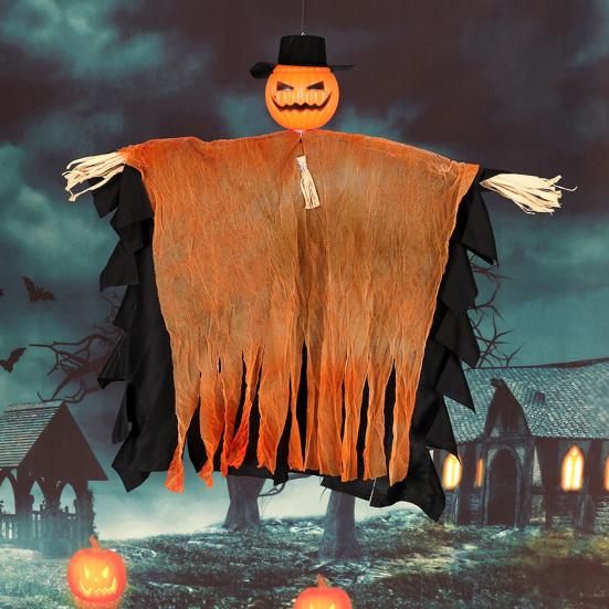 Хэллоуин Подвесное Украшение Призрак Голова Тыквы Призрак Реквизит для Дома с Привидениями Украшение Призрак для Двора Патио Сада Внутреннего Наружного Использования