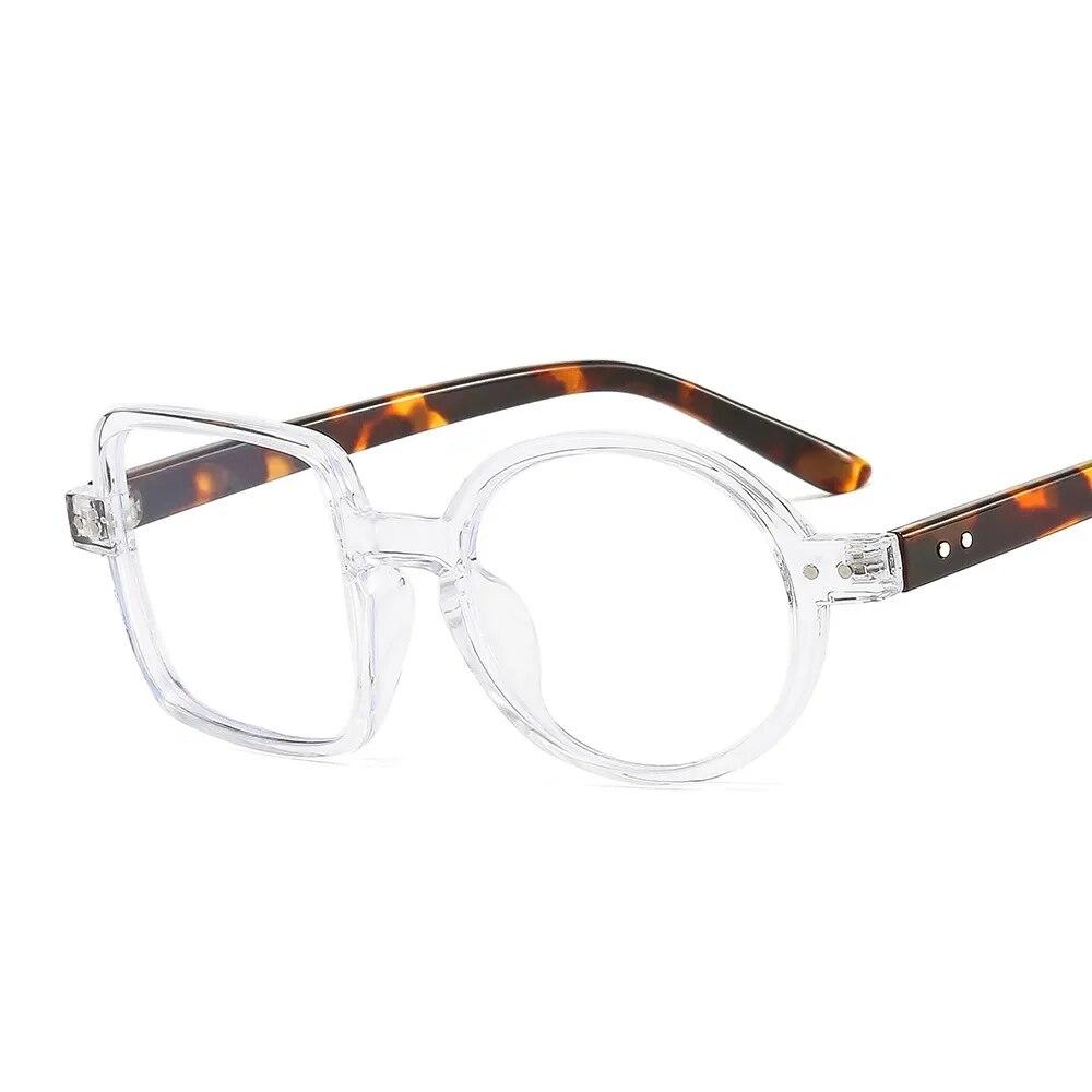 Fashion Round Glasses Frame Women Men Clear Lens Square Glasses Optical Spectacle Goggles Female Eyeglass