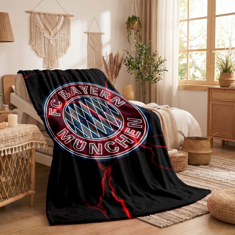 Bayern Munich Print Flannel Blanket Soft Warm Sofa Bed Throw Blanket For Home Office Bedroom