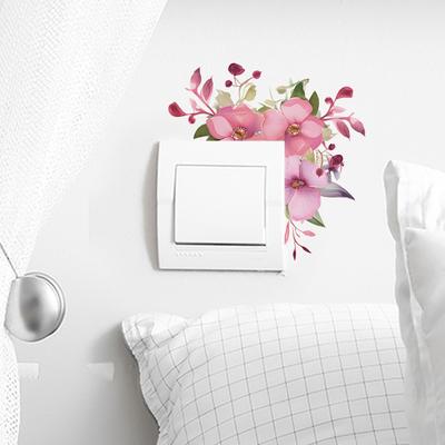 Morning Glory Switch Pasted Спальня Гостиная Украшение Декоративные Наклейки На Стены