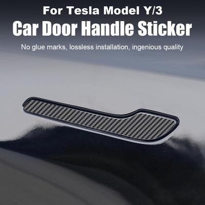 4 шт. Наклейка на дверную ручку для Tesla Model Y Juniper 2025, накладка-пленка для двери, протектор, аксессуары для модификации 2025