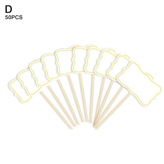 50 шт., таблички для торта, мини-доска, пищевые таблички, украшения для дня рождения, маркеры для сыра, топперы для кексов, этикетки для благословения торта