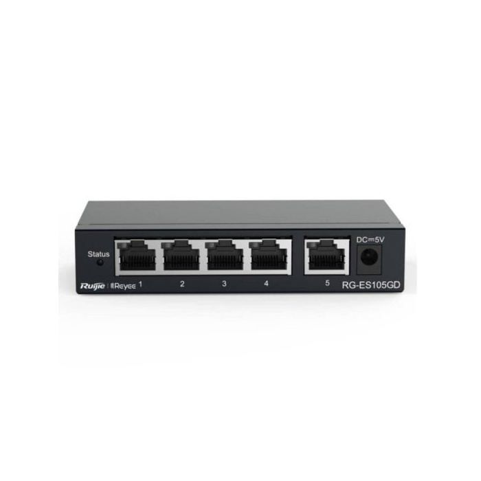 Ruijie Switch non géré 5xGb RJ45, boîtier en acier