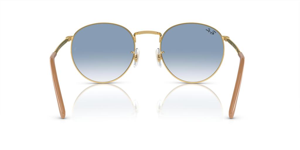 Ray-Ban НОВЫЕ КРУГЛЫЕ RB3637 001/3F Золотая Arista / Синий градиент 53