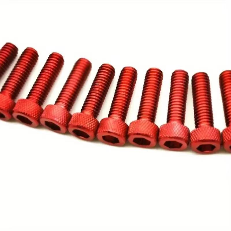 10 шт. Разноцветный Универсальный 6 мм Гоночный Мотокросс Комплект Деталей Обтекатель Питбайк Мото Крепежные Гайки Болты Аксессуары Мотоциклетный Винт