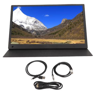 15,6-дюймовый портативный монитор для ноутбука FHD 1080P IPS дисплей два динамика ультратонкий внешний монитор