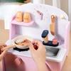 Kitchen Playset Toy with Play Cooking Stove Learning Skill Wooden Set