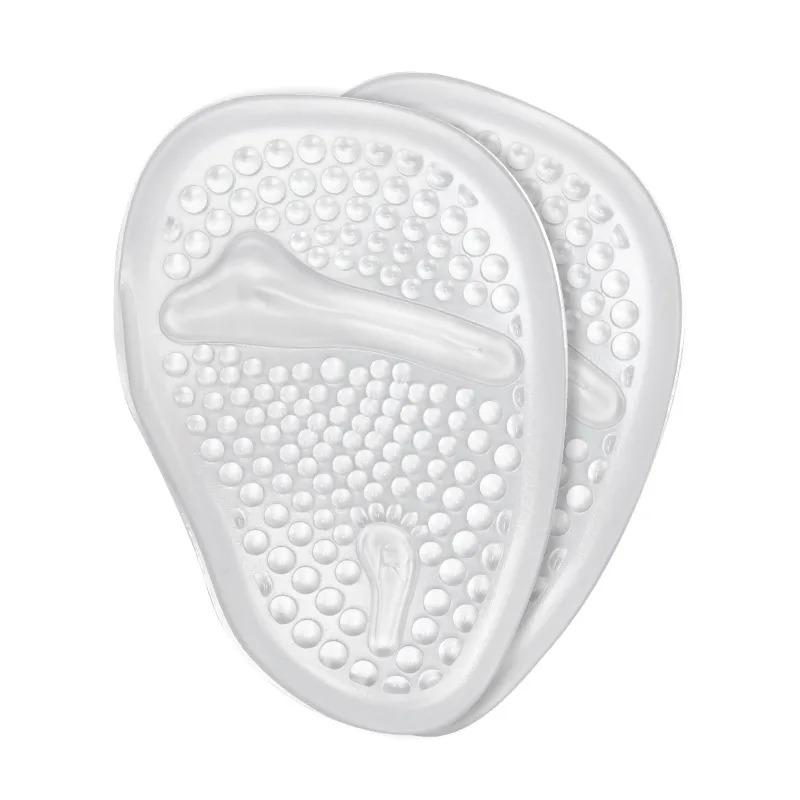 Силиконовые подушечки Мягкие стельки Вставки Гелевые стельки Женские туфли на высоком каблуке Нескользящие подушечки для передней части стопы Облегчение боли в ногах Полуподушечки