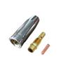 3PCS MIG MAG 15AK Welding Torch Consumables Cups Nozzle With Screw Thread Contact Tips 0.8mm 1.0mm 1.2mm Tip Holder Brass Accessories