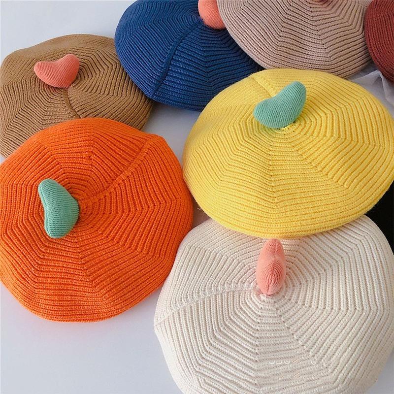 Детская шапка для девочек, детский берет для девочек, сетка, красная детская шапка художника, милая, очень милая детская шапка