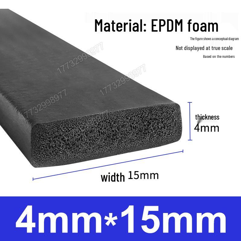 Черная EPDM Пористая Резиновая Полоса для Герметизации Морского, Механического, Электрического Шкафа и Коробки